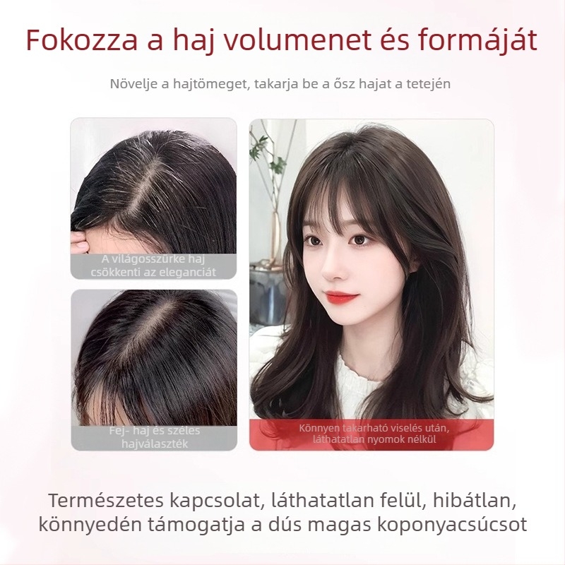 Rövid, egyenes paróka, magas hőálló huzal, modell BF30, állítható frufru