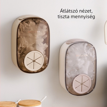 Fali konyhai mosogató szervező – Anyag PP+PS, Modell A, a műanyag fólia tárolására és a lefolyó szűrőre, modern minimalist stílus