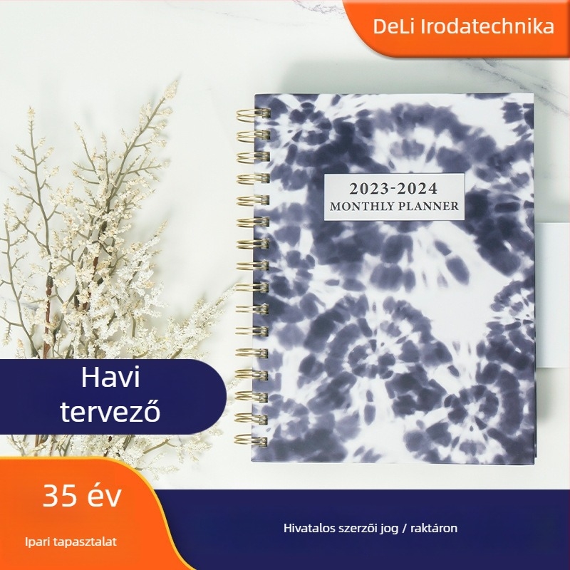 Spirál kötésű jegyzetfüzet, erdőpapír, 100 g súlyú, 112 oldal, kreatív trend stílus