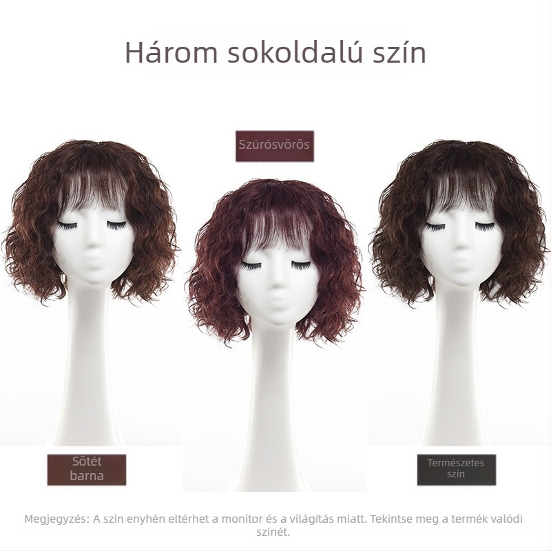 Valódi emberi hajból készült paróka, Real Hair Set modell, Qi frufru, festhető, anti-aging hatás