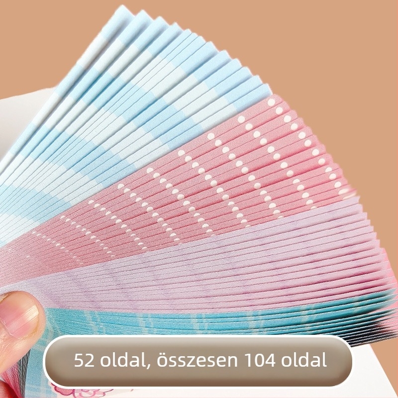 Spirálfüzet, PP borítóval, 80 g/m² nyers fa rost papír, 50–100 oldal