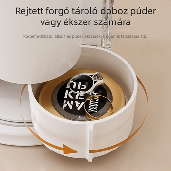Forgó sminkecset-tároló és rúzstartó | Modesty, PET+ABS, Zhejiang eredet, stílus: könnyű luxus