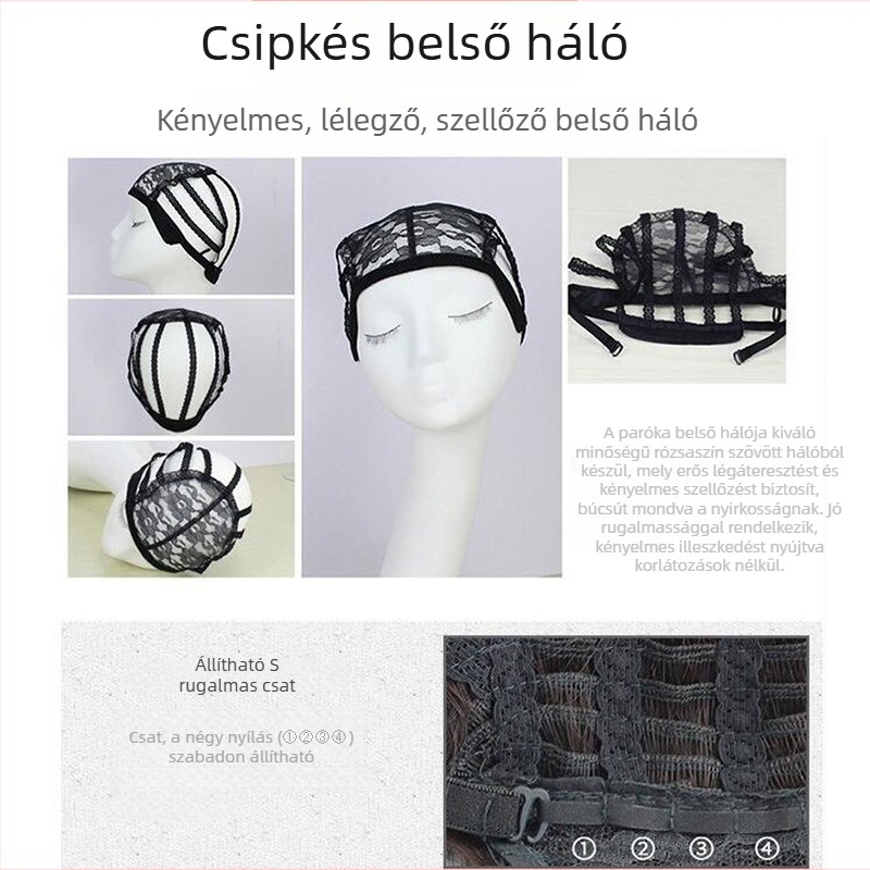 Paróka: rövid göndör haj, természetes puha textúra, nemzeti stílus (Modell: M603; Anyag: magas hőmérsékletű huzal)