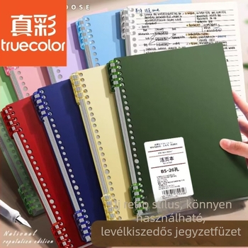 Füzet kapcsos kötésével, PP borító, 70 g/m² faalapú rostpapír, 100–200 oldal, japán/koreai stílus
