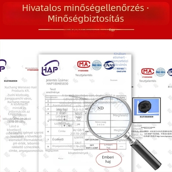 Valódi emberi hajból készült paróka nőknek, rövid göndör haj, természetes megjelenés, emberi haj, mechanizmusos kivitelezés, festhető és permelhető