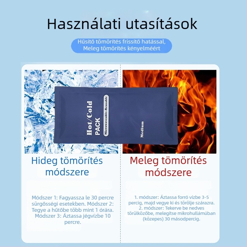 bodiconn jégpárna forró–hideg terápiához, felnőtteknek és gyerekeknek, doboz 60 darab, súly 250–300 g, hűtés és hőguta megelőzése
