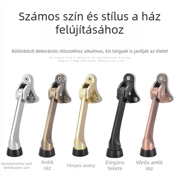 Ajtóstop gumírozott felsőrésszel, ötvözet testtel, modell 1, új kínai stílus