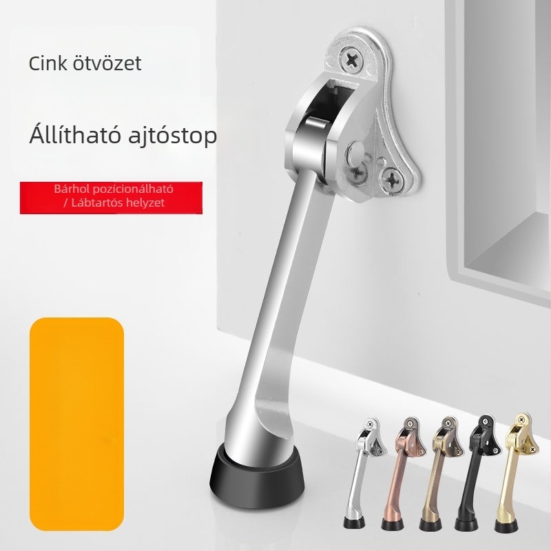 Ajtóstop gumírozott felsőrésszel, ötvözet testtel, modell 1, új kínai stílus