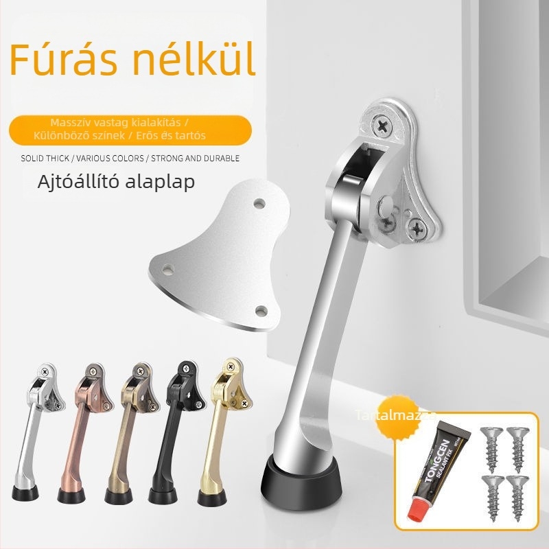 Ajtóstop gumírozott felsőrésszel, ötvözet testtel, modell 1, új kínai stílus