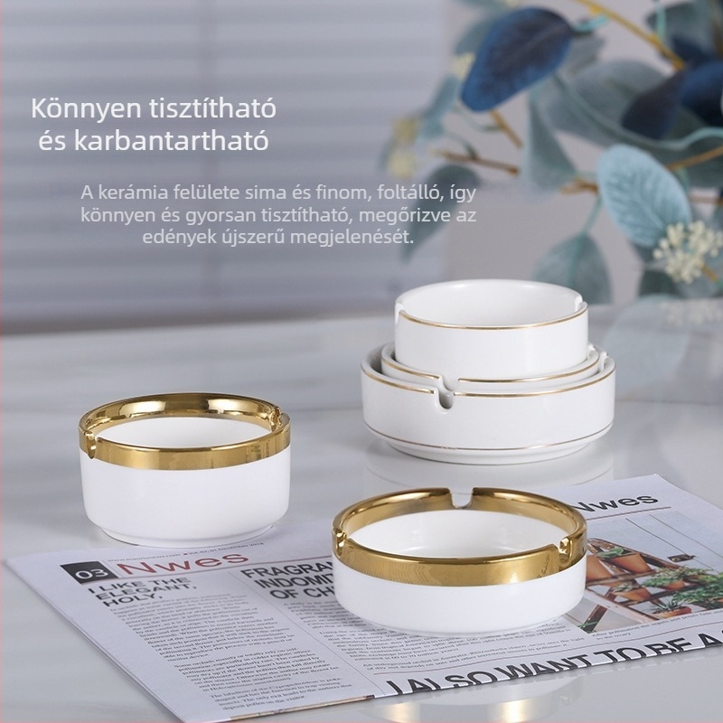 Kerámia hamutál, kör alakú, szállodák, vendégházak, bárok, KTV, éttermek és otthoni használatra – modern minimalista dizájn, magas esztétikai érték