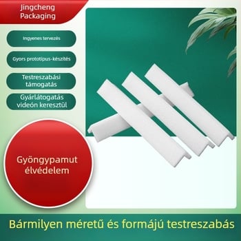 Gyöngyház habból készült sarokvédő csomagoláshoz