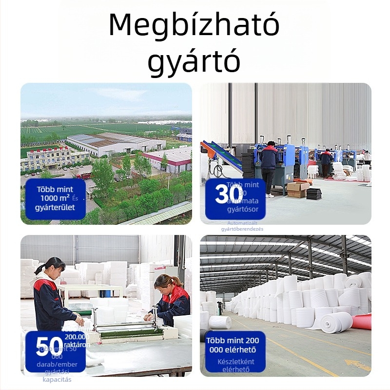 EPE gyöngypárnából készült lemez gyümölcsök és zöldségek számára — sarokvédő belső bevonat, anyag: EPE Pearl Cotton, sűrűség 17, vastagság választható