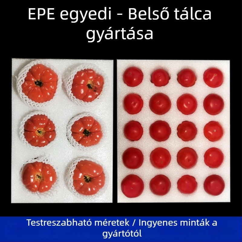 EPE gyöngypárnából készült lemez gyümölcsök és zöldségek számára — sarokvédő belső bevonat, anyag: EPE Pearl Cotton, sűrűség 17, vastagság választható