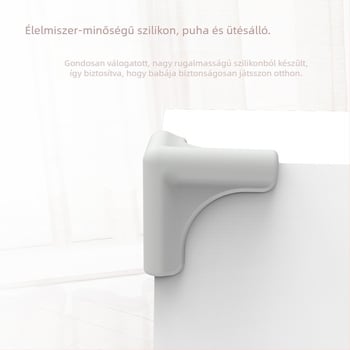 Szilikon sarokvédők konyhához, öntapadó ütődés elleni sarokvédők, derékszögű élekhez