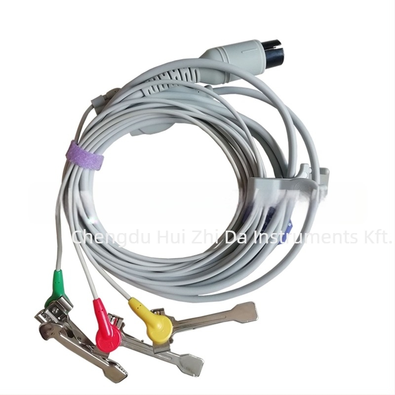 Állatorvosi EKG monitor, többfunkciós EKG, krokodil-csipesz elektródák, Huizhida VA01