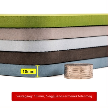 Mini jóga matrac sík tartóval, haskerék, térdpárna, ütéscsillapító és csúszásmentes felület, TPE anyag, 38×24 cm, 10 mm vastagság