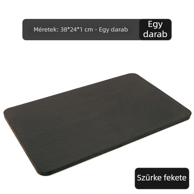 Mini jóga matrac sík tartóval, haskerék, térdpárna, ütéscsillapító és csúszásmentes felület, TPE anyag, 38×24 cm, 10 mm vastagság