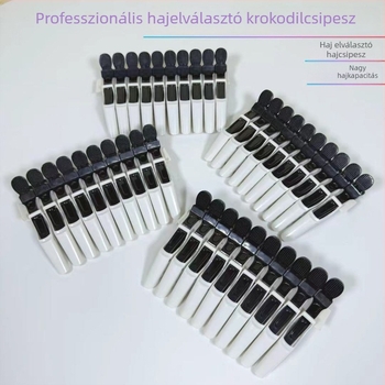 Aligátor hajcsipeszek festéshez és szakaszoláshoz – professzionális szalonklippek