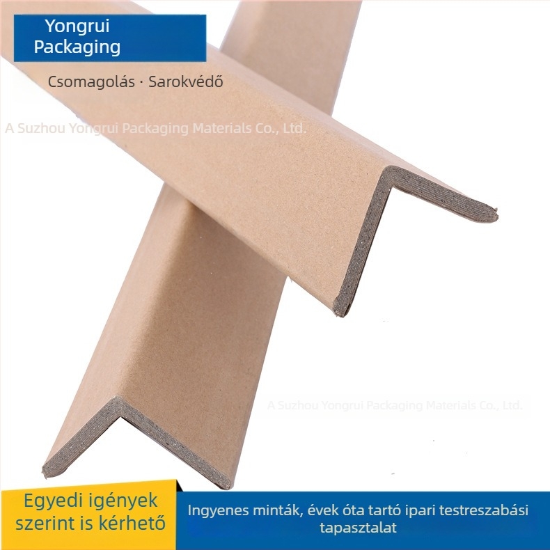 L alakú papírsarokvédő, modell 50505, kraft papír, teljesen automata gyártás, Courage márka