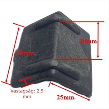 L–alakú sarokvédő műanyag- és acél ötvözetből készül csomagoló szalaghoz — Guande, Jiangsu; padlókhoz, téglákhoz, kövekhez, fához, kartonokhoz, alumínium öntvényekhez