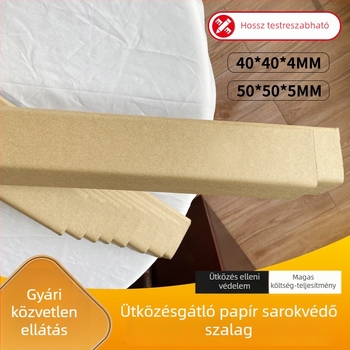 L-formájú sarkvédők kraft papírból, méretek 40×40×4 és 50×50×5, csomagoláshoz