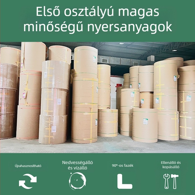 L alakú papírsarkvédő Kraftpapírból és fonalcsőpapírból, logónyomtatás lehetséges, testreszabható, keményítés opció, Dongguan