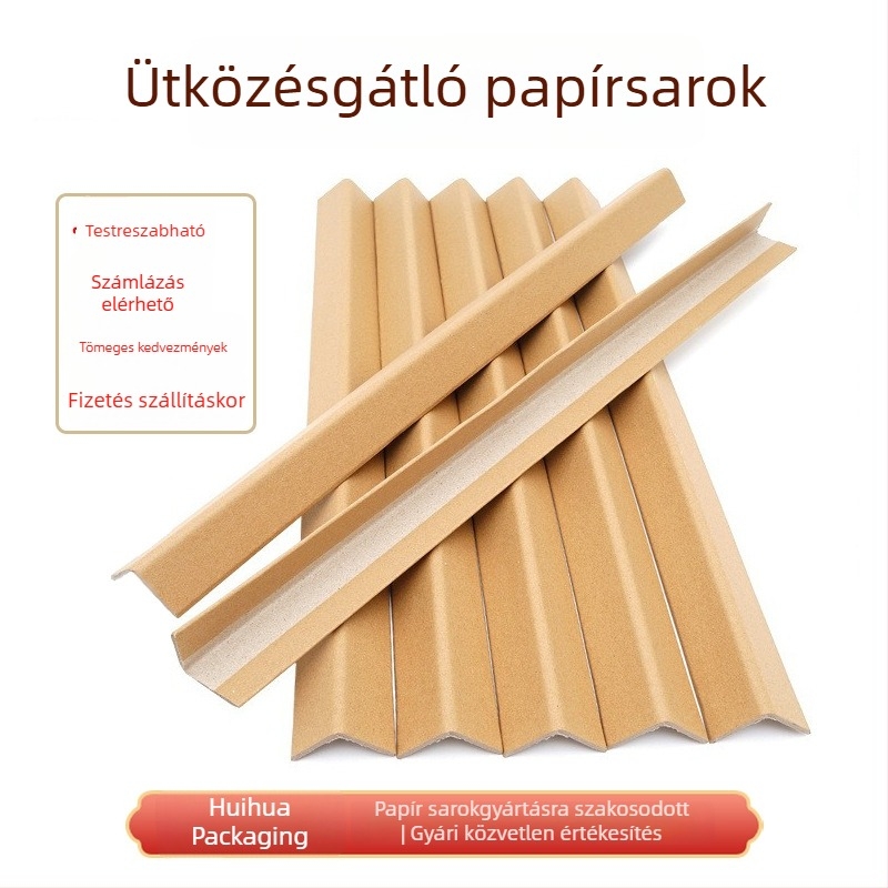 L alakú kraftpapír sarkvédő – élek védelmére bútorokhoz и csempékhez