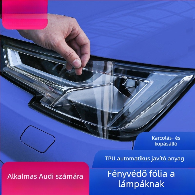 TPU fényszórófilm Aodi A3/A4 S3/4-hez – automatikus javítás, karcolásálló és kopásálló