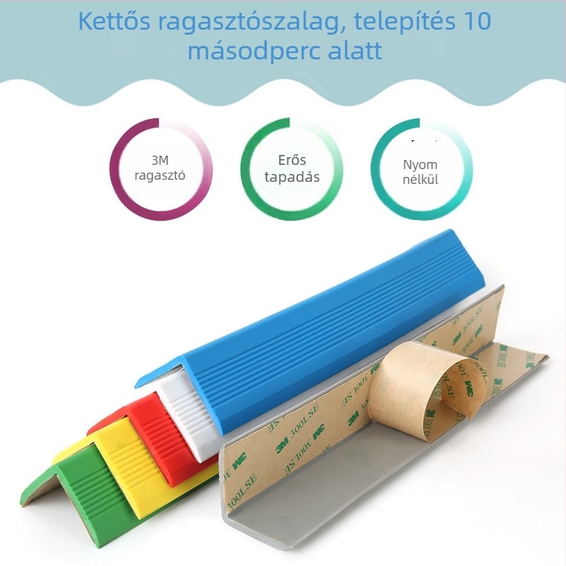 Geno Protection Személyre szabott sarokvédő csíkok falakhoz és asztalokhoz, 50 db, testreszabható hossz