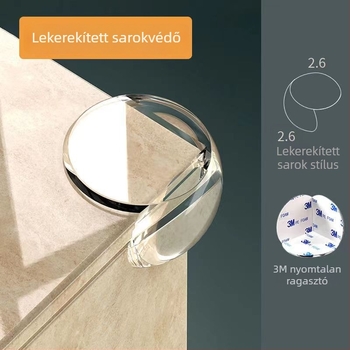 Átlátszó gömb alakú sarkvédő babáknak, asztalhoz