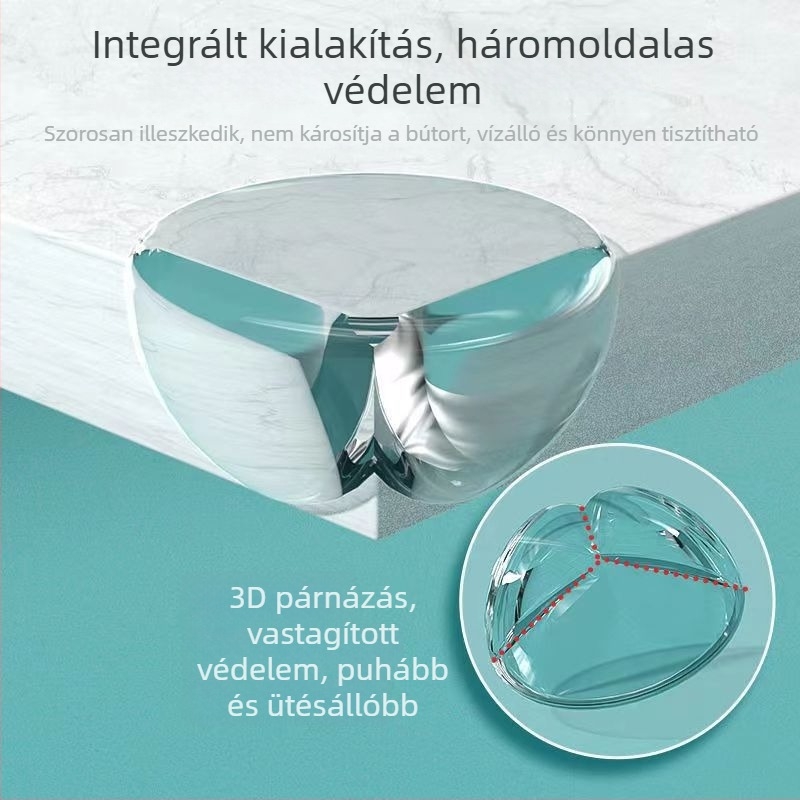 Átlátszó gömb alakú sarkvédő babáknak, asztalhoz