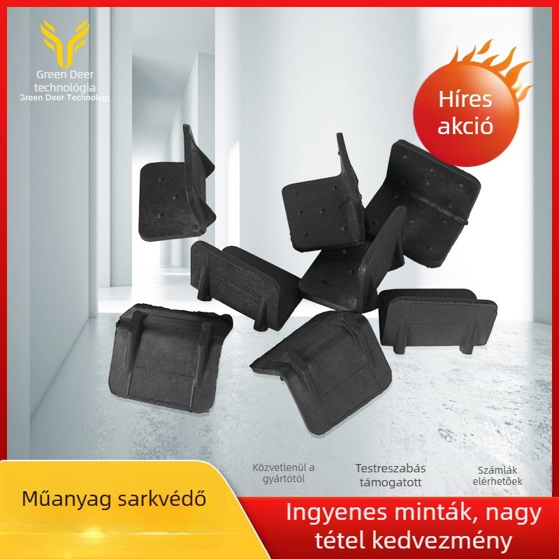 Műanyag sarokvédő — Green deer, alkalmas a bútorok, faajtók, fényképtartók és faipari alkotások sarka védelmére