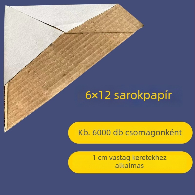 L-alakú sarkvédő papír fényképkeretekhez és mérőórák dobozaihoz
