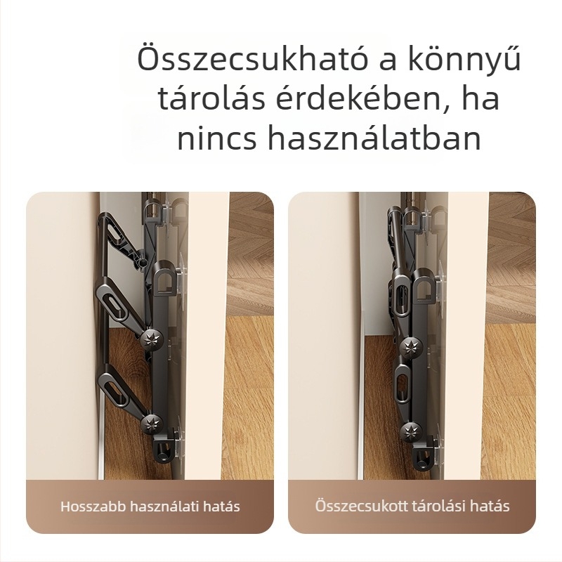 Kétszintes falra szerelhető papucs tároló fürdőszobába, lefolyó funkcióval, fúrás nélkül