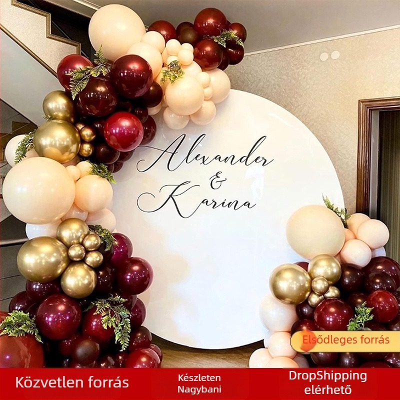 Bvl latex balon készlet, kör alakú, születésnapokra és esküvőkre