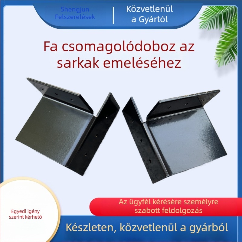 Fából készült doboz sarokvédő, emelő vas, nem importált