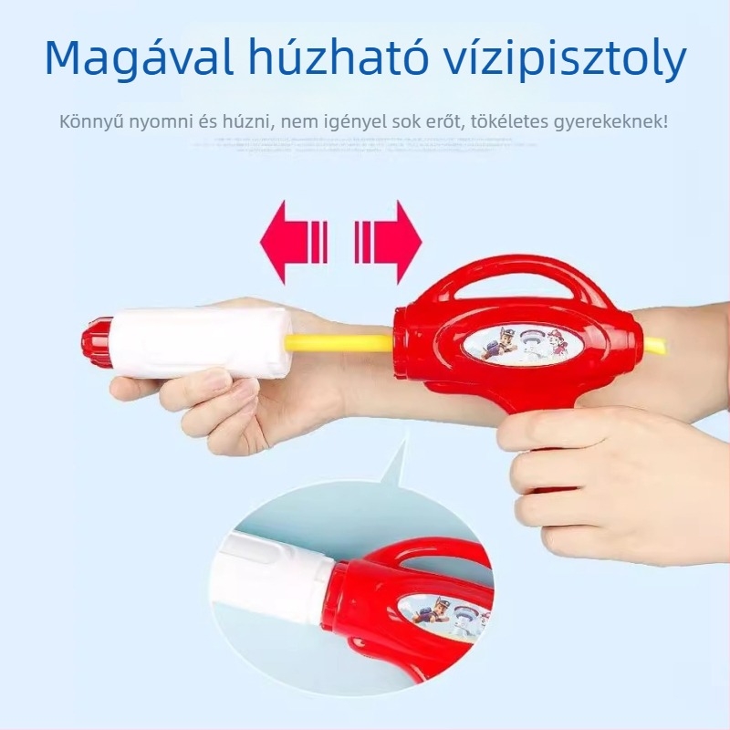 Hátizsákos vízipisztoly - Műanyag játék 4–6 éveseknek, 3C tanúsított
