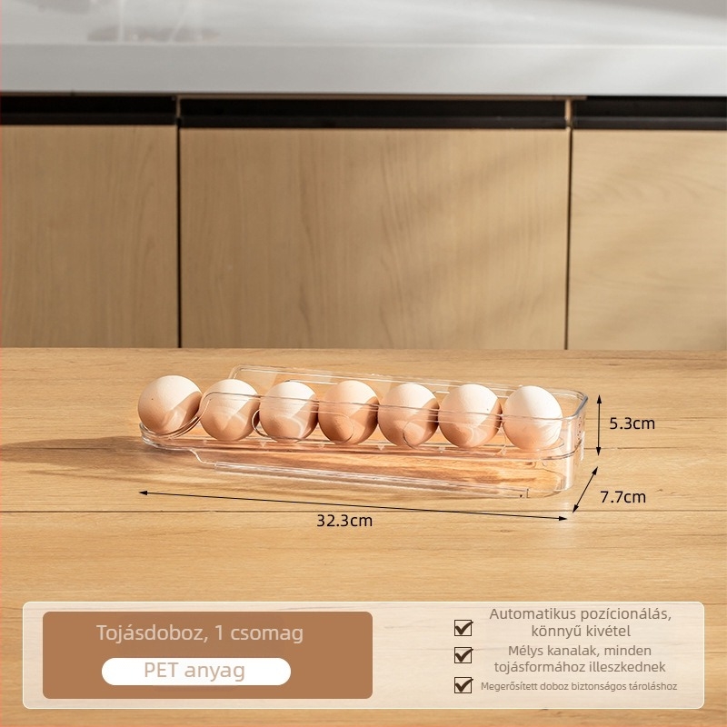 Multi-pai minimalist műanyag tojás-tároló doboz hűtőhöz