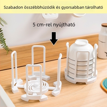 Kibővíthető asztali edényállvány, műanyag, konyhai leeresztő polc, Új kínai stílus