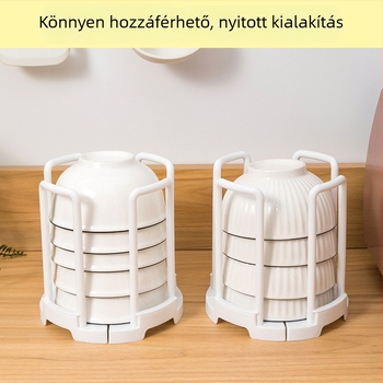 Kibővíthető asztali edényállvány, műanyag, konyhai leeresztő polc, Új kínai stílus