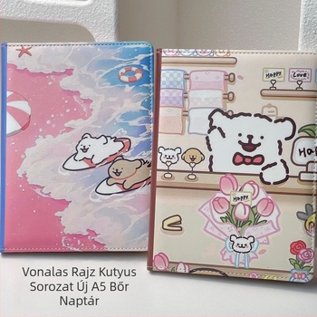 Island Peach jegyzetfüzet műbőr borítóval, drótos kötés, 100 gsm papír, 50–100 oldal