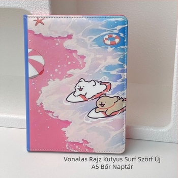Island Peach jegyzetfüzet műbőr borítóval, drótos kötés, 100 gsm papír, 50–100 oldal