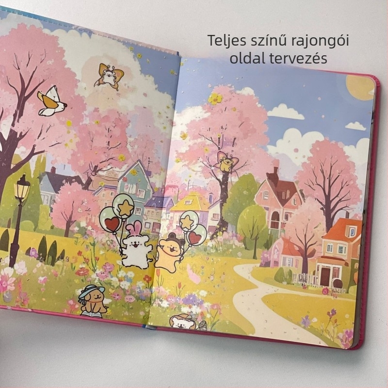 Island Peach jegyzetfüzet műbőr borítóval, drótos kötés, 100 gsm papír, 50–100 oldal