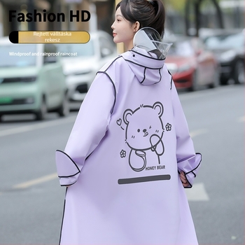 Egyrészes EVA esőköpeny felnőtteknek, motorkerékpár/elektromos autóhoz, testreszabható