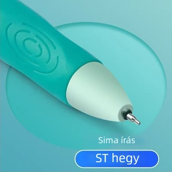 Good luck toló radírozó gél toll, ergonikus fogás, vízbázisú, íráshoz és rajzoláshoz, vizsgára való felkészüléshez; színek: kristálykék és fekete
