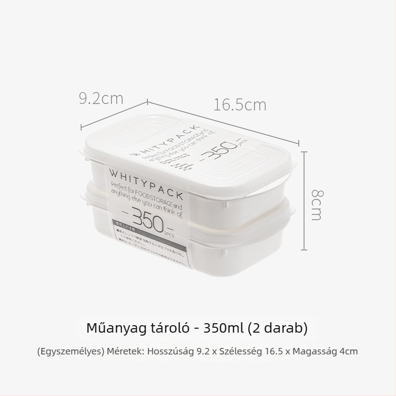 Mikrohullámú sütőhöz ebédes doboz, négyszögletes, PP, 800–1000 ml