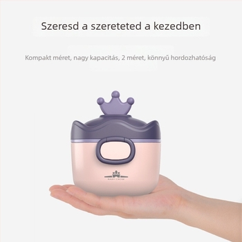 Újszülött babaméltároló doboz, hordozható, zárható, dupla rács kialakítással, műanyag