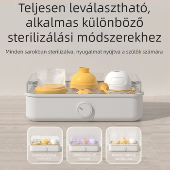 Bébi tejpor tároló doboz, négy rétegű kialakítás, DOOPSER/Dopson márka, újszülöttől 3 éves korig.
