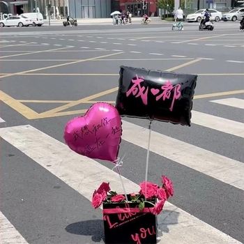 Xinheng PVC szív formájú léggömb logó Can