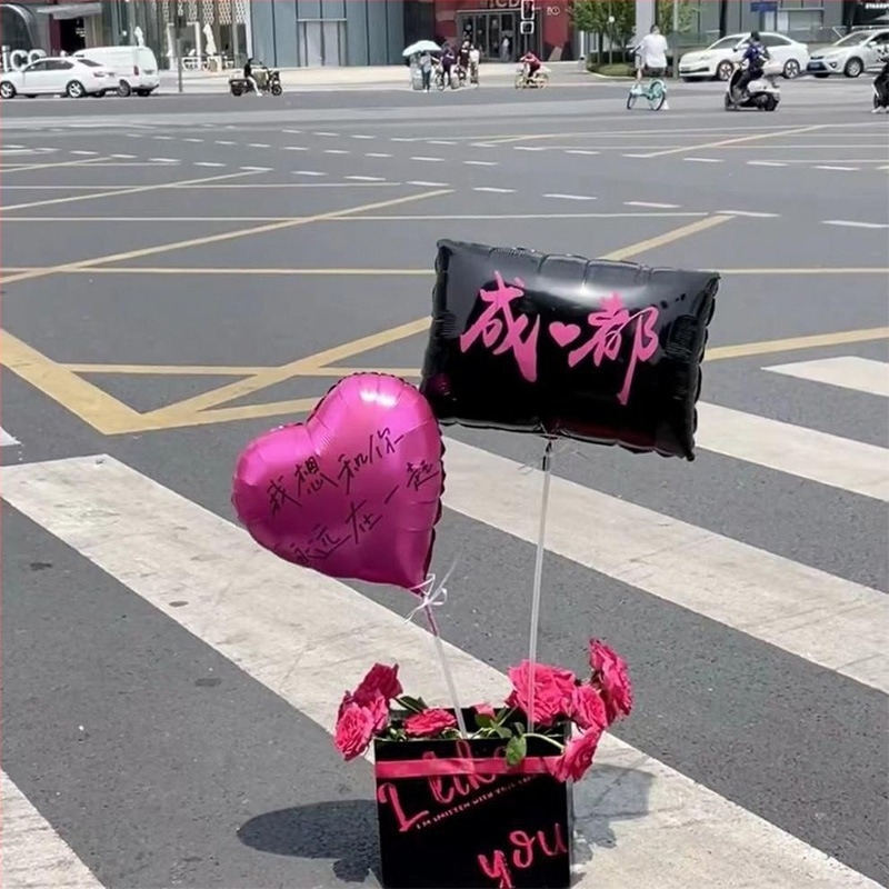 Xinheng PVC szív formájú léggömb logó Can